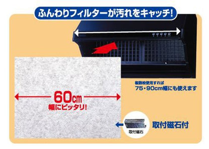 ６０ＣＭに切れてるフィルター磁石付 容量00 東洋アルミ フィルター