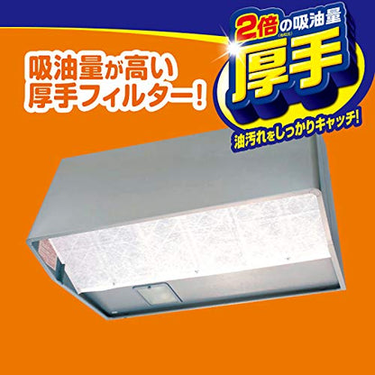 パッと貼るだけスーパー　深型フィルター　90cm　2枚入 容量2枚 東洋アルミ フィルター