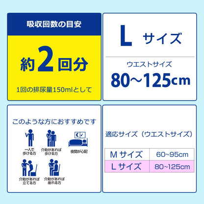 アテントうす型さらさらパンツＬ男女共用２８枚 容量28枚 大王製紙 大人用オムツ