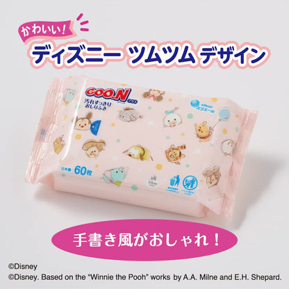 グ～ンプラス　汚れすっきりおしりふき６０枚×１２Ｐ 容量720ﾏｲ 大王製紙 おしりふき