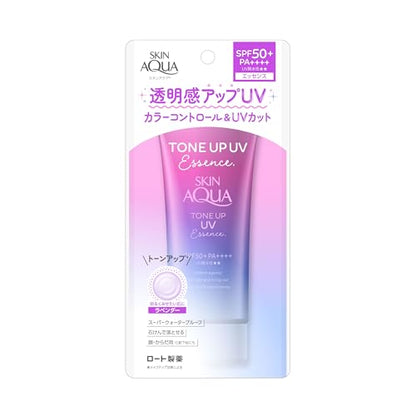 スキンアクア トーンアップ UVエッセンス 日焼け止め 80g 容量80Gロート製薬 ＵＶ・日焼け止め