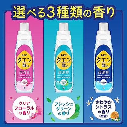 レノアクエン酸ｉｎ超消臭クリアフローラルの香りつめかえ用超特大サイズ 容量1080MLＰ＆Ｇ