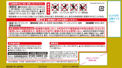 桐灰はらないミニ１０Ｐ 容量10ｺ 小林製薬 カイロ