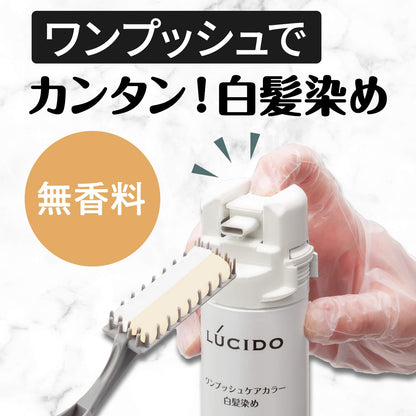 ルシード　ワンプッシュケアカラー　ライトブラック　（医薬部外品） 容量1クミ マンダム ヘアカラー