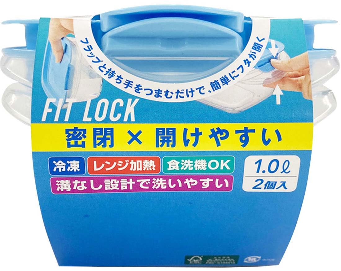 パックスタッフ　フィットロック　１．０Ｌ・２コ入 容量2ｺ エビス 台所用品
