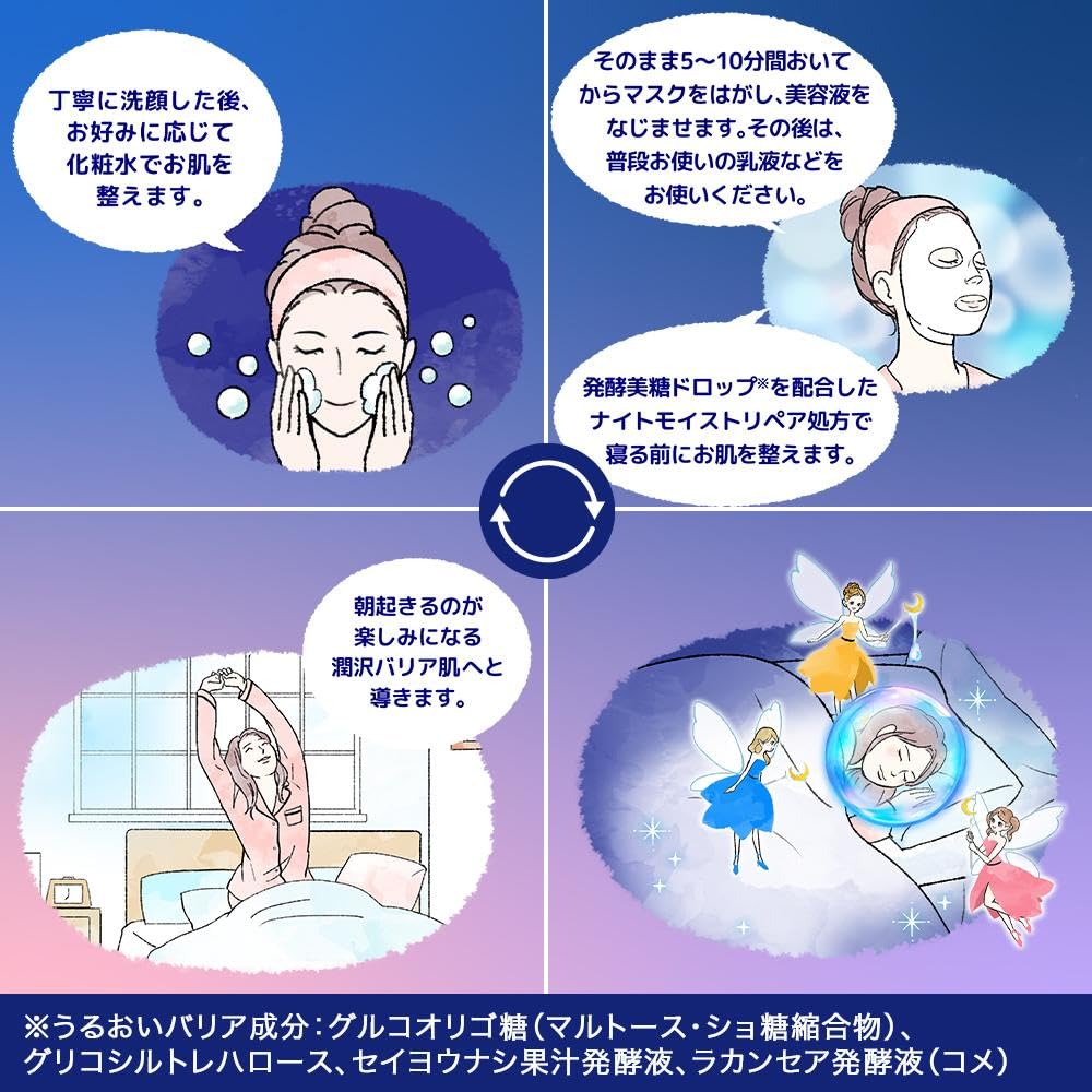 肌美精　薬用金曜日のナイトスキンケアマスク容量3マイ シートマスク