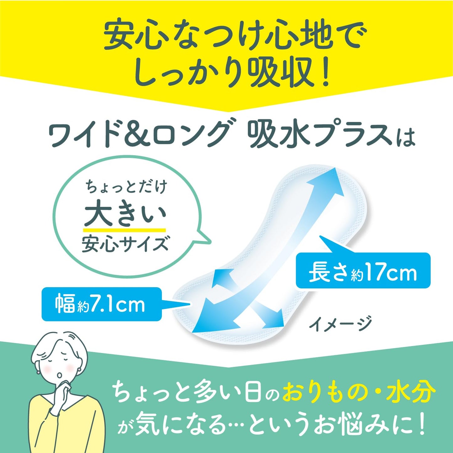 サラサーティコットン１００ワイド＆ロング吸水プラス３４個 容量34コ 小林製薬 生理用品