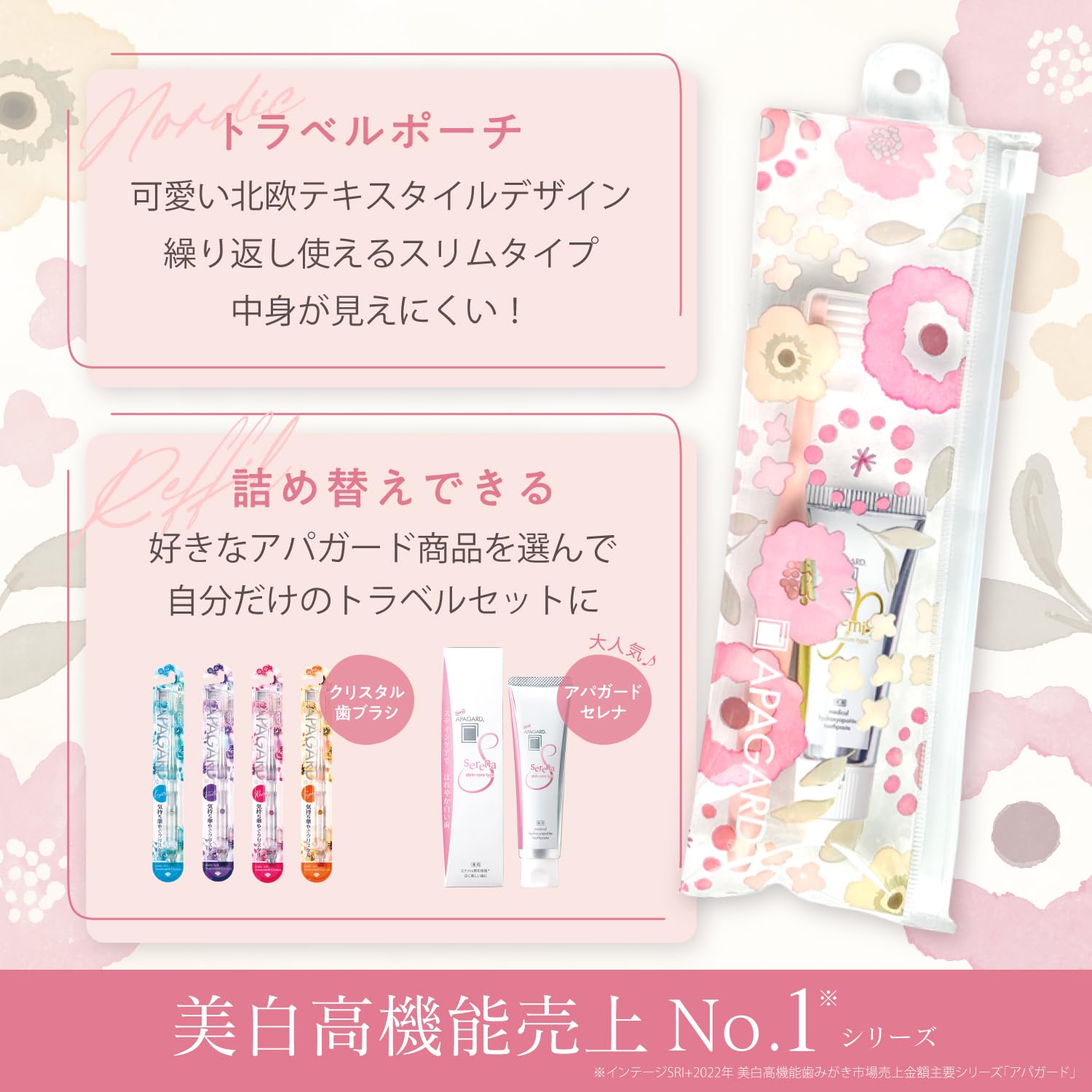 アパガードプレミオトラベルセット 容量20G サンギ 歯磨き