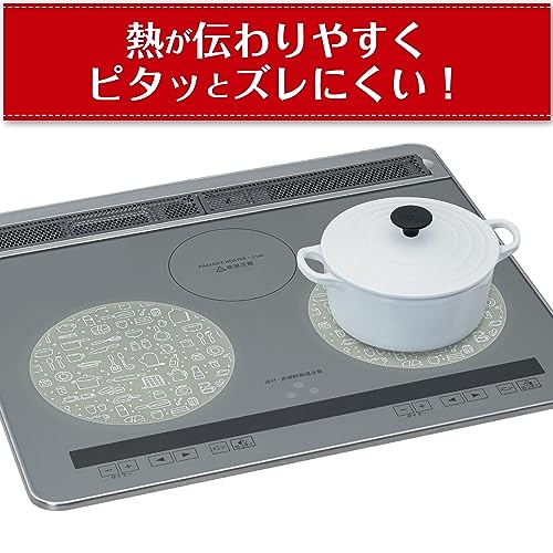ＩＨマットＳＯＦＴキッチンツール柄ミルキーベージュ 容量1ﾏｲ 東洋アルミ アルミ