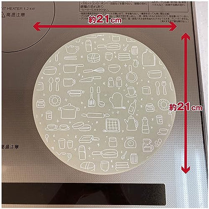 ＩＨマットＳＯＦＴキッチンツール柄ミルキーベージュ 容量1ﾏｲ 東洋アルミ アルミ