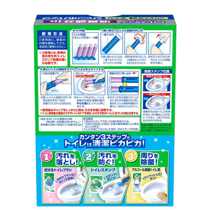 スクラビングバブル　トイレスタンプ消臭成分ｉｎ　クリアジャスミン　替え４Ｐ 容量4ﾎﾝ住居洗剤・トイレ用
