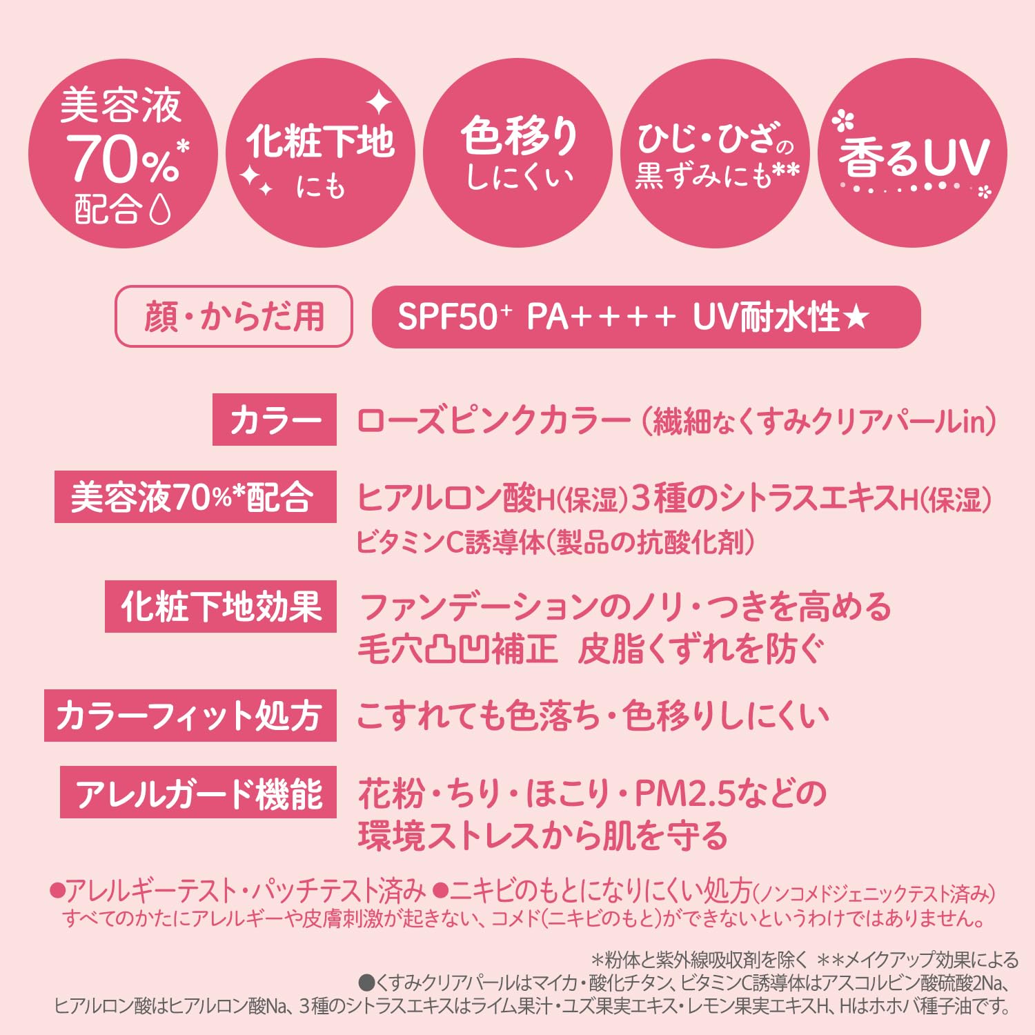 サンカットＲ　トーンアップＵＶ　エッセンス　ローズピンク 容量80Gコーセーコスメポート