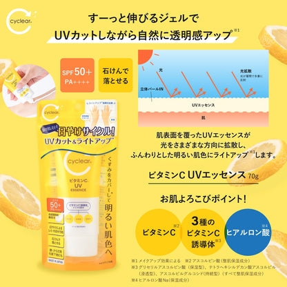 ｃｙｃｌｅａｒ　ビタミンＣ　ＵＶエッセンス７０ｇ 容量70G 熊野油脂 ＵＶ・日焼け止め