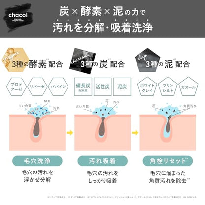 ｃｈａｃｏｌ　炭＆酵素　クレンジングジェル　２００ｇ 容量200G熊野油脂 メイク落とし・クレンジング