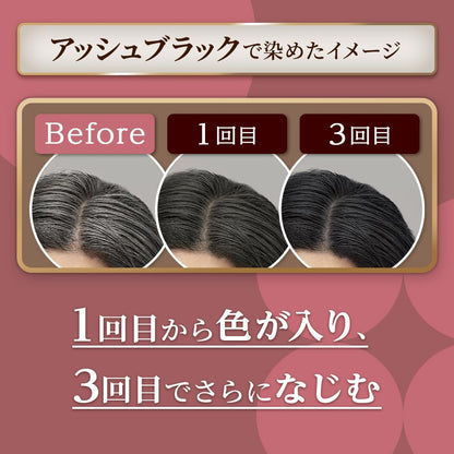 シエロ　カラートリートメント　リタッチヨウ　アッシュブラック 容量140Gホーユー ヘアカラー・白髪用