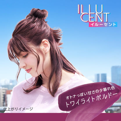 サイオス　イルーセント　ミルキーヘアカラー　ＴＲ０３　トワイライトボルドー 容量1ｺヘアカラー・黒髪用