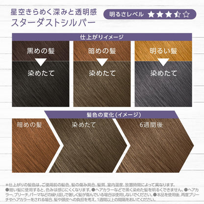 サイオス　イルーセント　ミルキーヘアカラー　ＳＳ０２　スターダストシルバー 容量1ｺヘアカラー・黒髪用