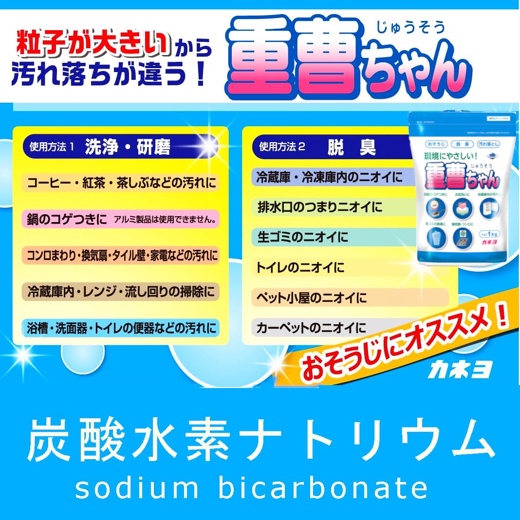 重曹ちゃんＳＰ　１ｋｇ 容量1KG カネヨ石鹸 食器用洗剤・自然派