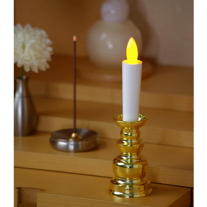 カメヤマ電池ローソク（金） 容量27G カメヤマ 仏具