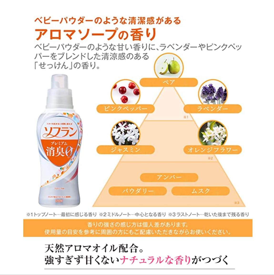 ソフラン　プレミアム消臭　アロマソ－プの香り　４Ｌ 容量4000ML ライオンハイジーン