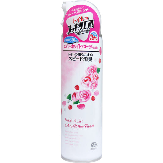 トイレのスッキーリエア！ Sukki-ri air! スプレー エアリーホワイトフローラルの香り 350mL - MONOW 公式ショップ