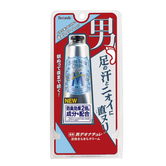 薬用 デオナチュレ 男 足指さらさらクリーム 直ヌリ 足用 クリームタイプ 30g - MONOW 公式ショップ