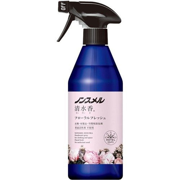 ノンスメル清水香 衣類・布製品・空間用消臭スプレー フローラルフレッシュの香り本体 400mL - MONOW 公式ショップ