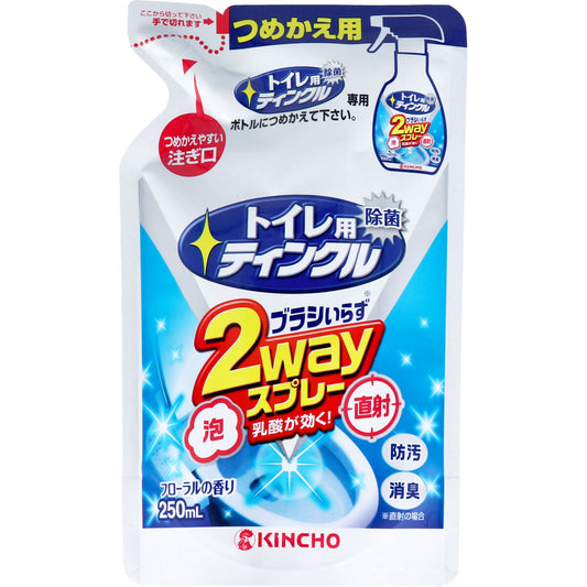 金鳥 トイレ用ティンクル 直射・泡 ２Ｗａｙスプレー フローラルの香り 詰替用 250mL - MONOW 公式ショップ