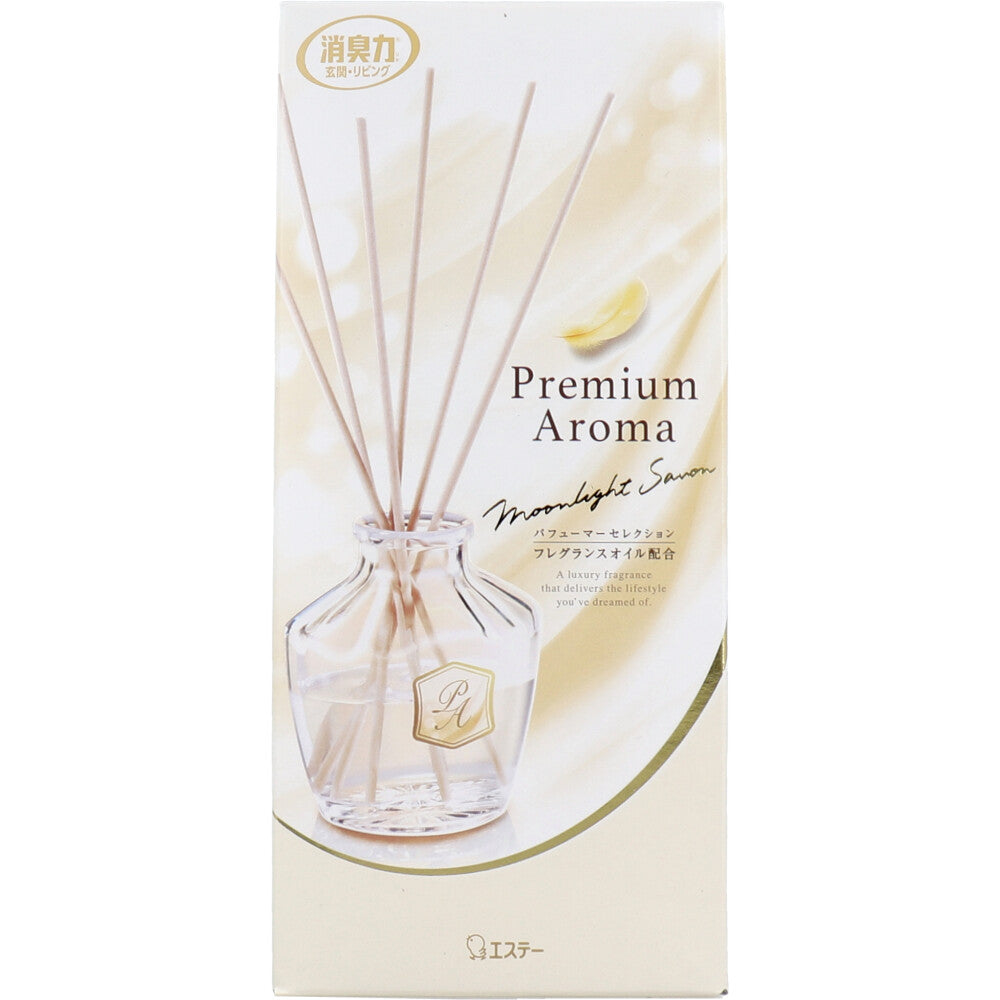 お部屋の消臭力 プレミアムアロマ スティック 玄関・リビング用 本体 ムーンライトシャボン 50mL - MONOW 公式ショップ