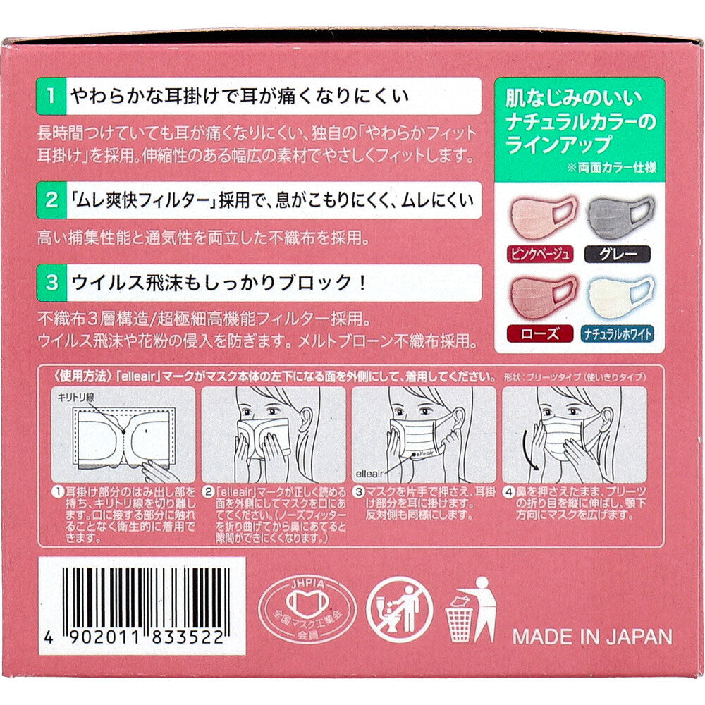 エリエール ハイパーブロックマスク エリカラ ローズ 小さめサイズ 30枚入 - MONOW 公式ショップ