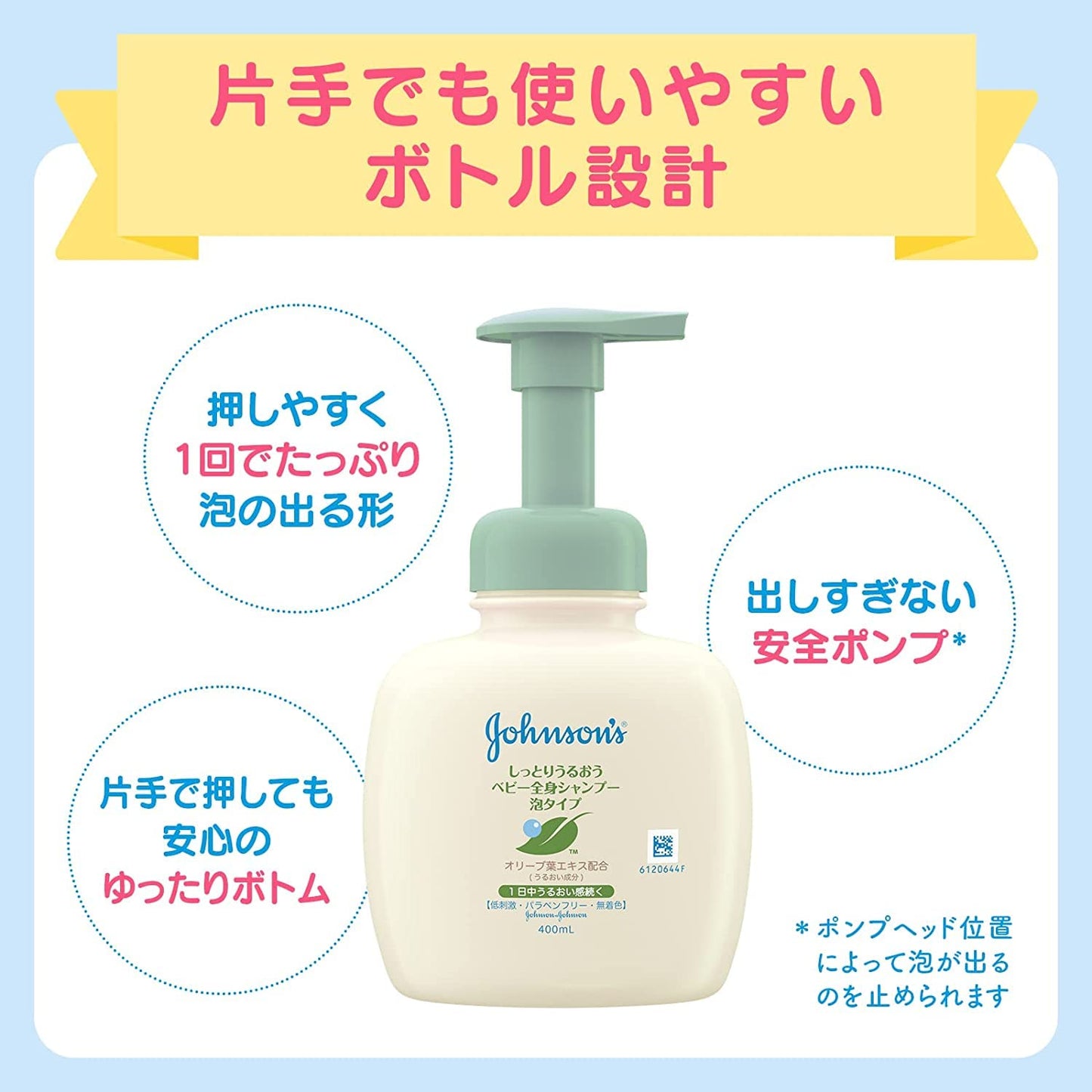 ジョンソンベビーうるおい全身シャンプー　泡タイプ　詰替用 容量350ML ベビー用品 - MONOW 公式ショップ