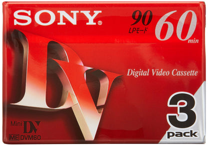 ミニＤＶカセット６０分３Ｐ　３ＤＶＭ６０Ｒ３ 容量 ソニー ビデオ・ＭＤ・ＣＤ - MONOW 公式ショップ
