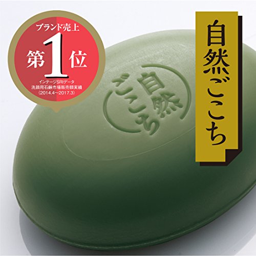 自然ごこち　茶　洗顔石けん　８０ｇ 容量80G 牛乳石鹸共進社 洗顔・クレンジング - MONOW 公式ショップ