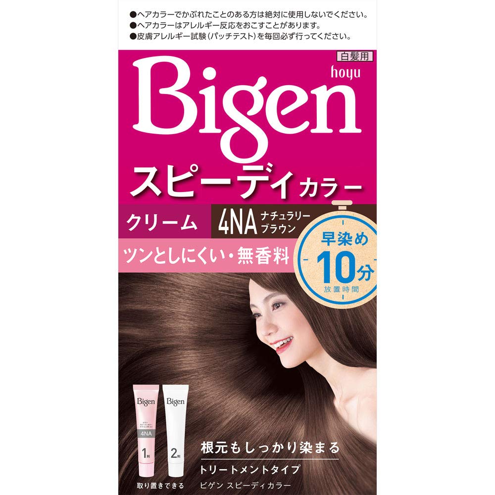 ビゲン　スピーディカラー　クリーム　4NA　ナチュラリーブラウン 容量80G ヘアカラー・白髪用 - MONOW 公式ショップ