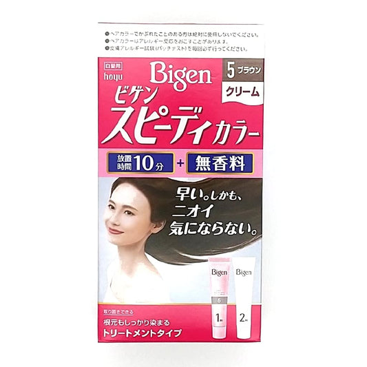 ビゲン　スピーディカラー　クリーム　5　ブラウン 容量80G ホーユー ヘアカラー・白髪用 - MONOW 公式ショップ