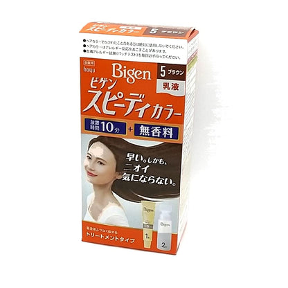 ビゲン　スピーディカラー　乳液　5　ブラウン 容量100ML ホーユー ヘアカラー・白髪用 - MONOW 公式ショップ