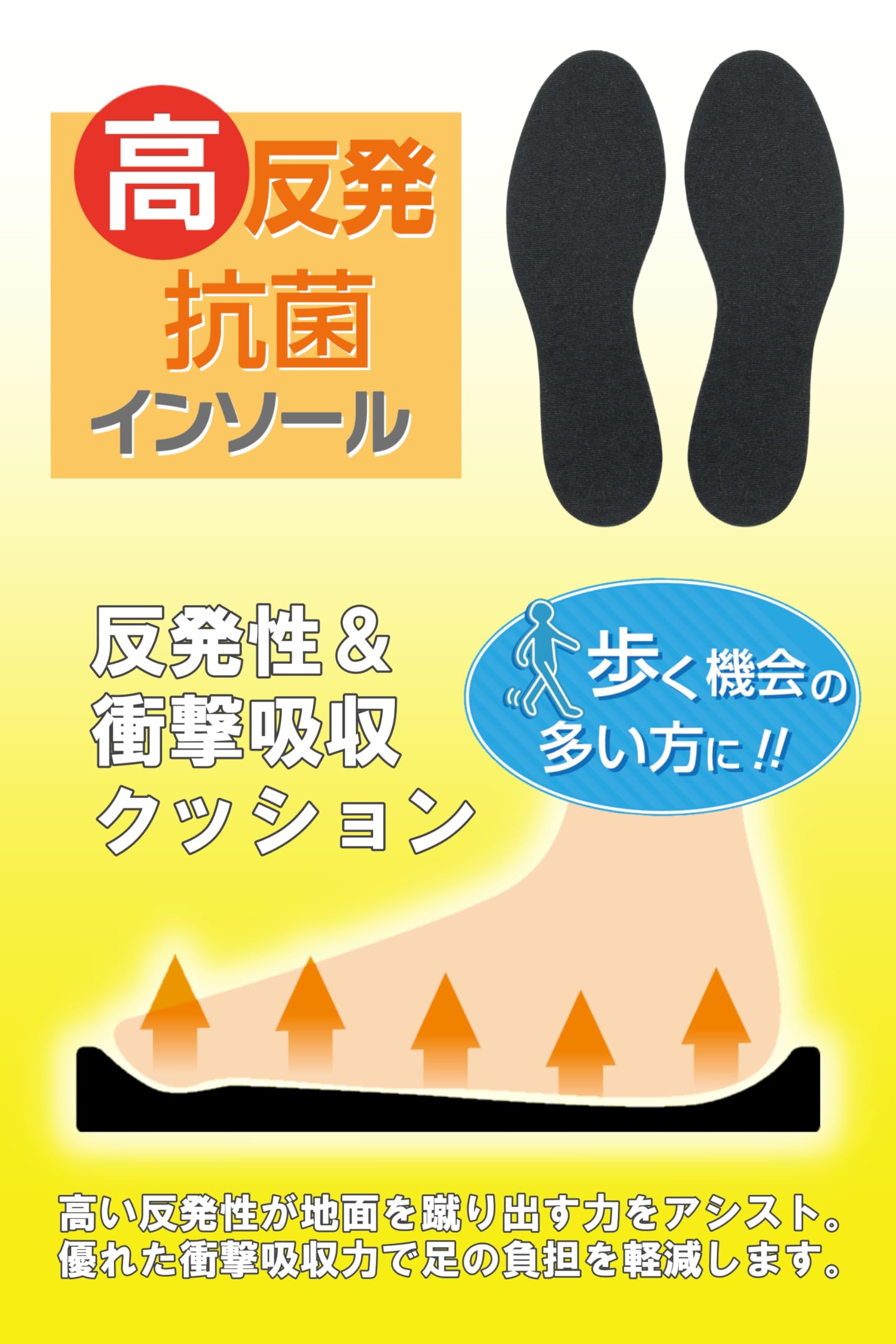 高反発抗菌インソール 容量1個 コロンブス シューケア - MONOW 公式ショップ