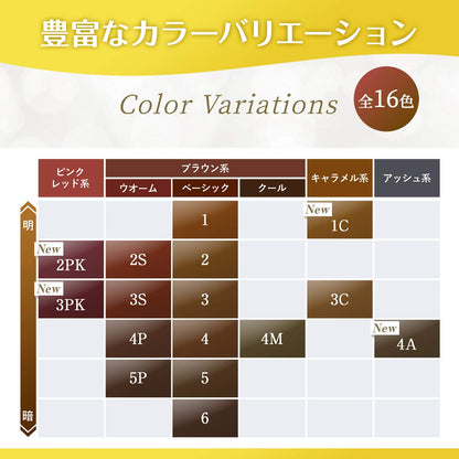 シエロ　ムースカラー　2　より明るいライトブラウン 容量100ML ホーユー ヘアカラー・白髪用 - MONOW 公式ショップ