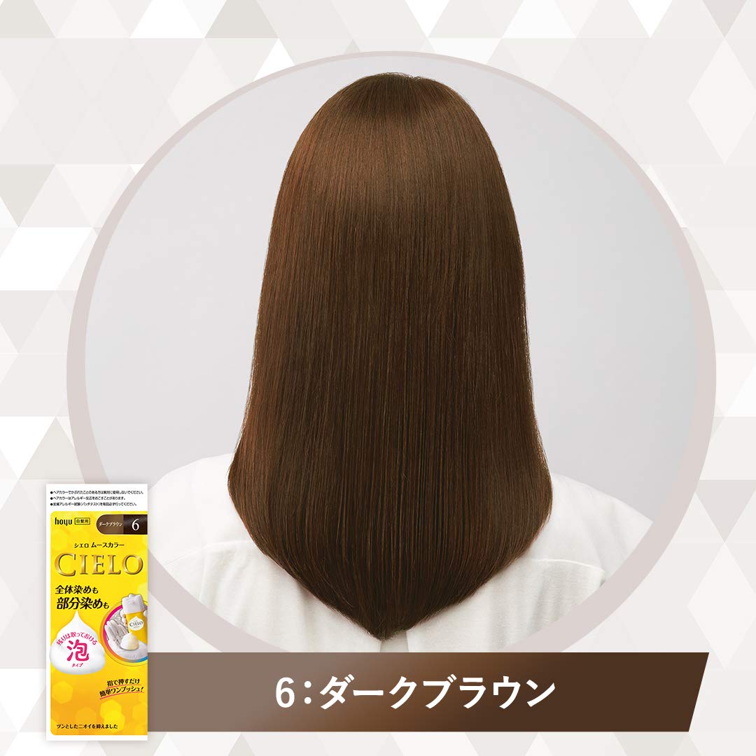 シエロ　ムースカラー　6　ダークブラウン 容量100ML ホーユー ヘアカラー・白髪用 - MONOW 公式ショップ