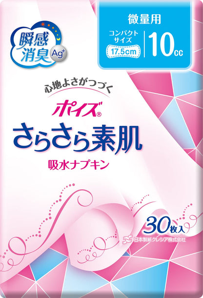 ポイズライナー”さらさら吸水”スリム　微量用　３０枚 容量30枚 日本製紙クレシア 生理用品 - MONOW 公式ショップ
