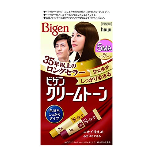 ビゲン　クリームトーン　5MA　深いマロンブラウン 容量1個 ホーユー ヘアカラー・白髪用 - MONOW 公式ショップ