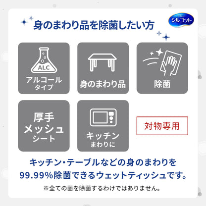 シルコット９９．９９％除菌ＷＴ替えフローラル３個 容量120枚 ユニ・チャーム（ユニチャーム） - MONOW 公式ショップ