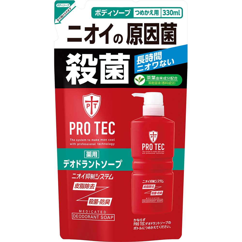 ＰＲＯ　ＴＥＣ　デオドラントソープ　つめかえ用　330ML容量330ML ライオン ボディソープ - MONOW 公式ショップ