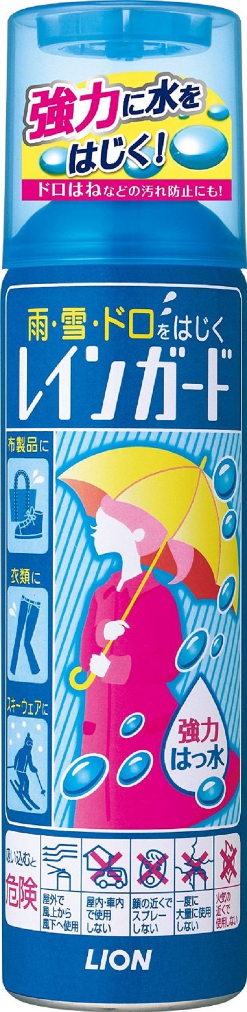 レインガード　大１８０ｍｌ 容量180ML ライオン 撥水・防水スプレー