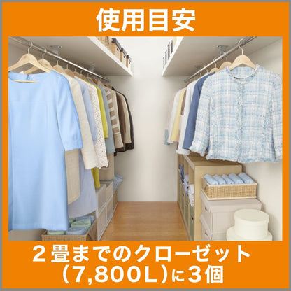 ムシューダ　1年間有効　ウォークインクローゼット専用 容量3コ エステー 防虫剤