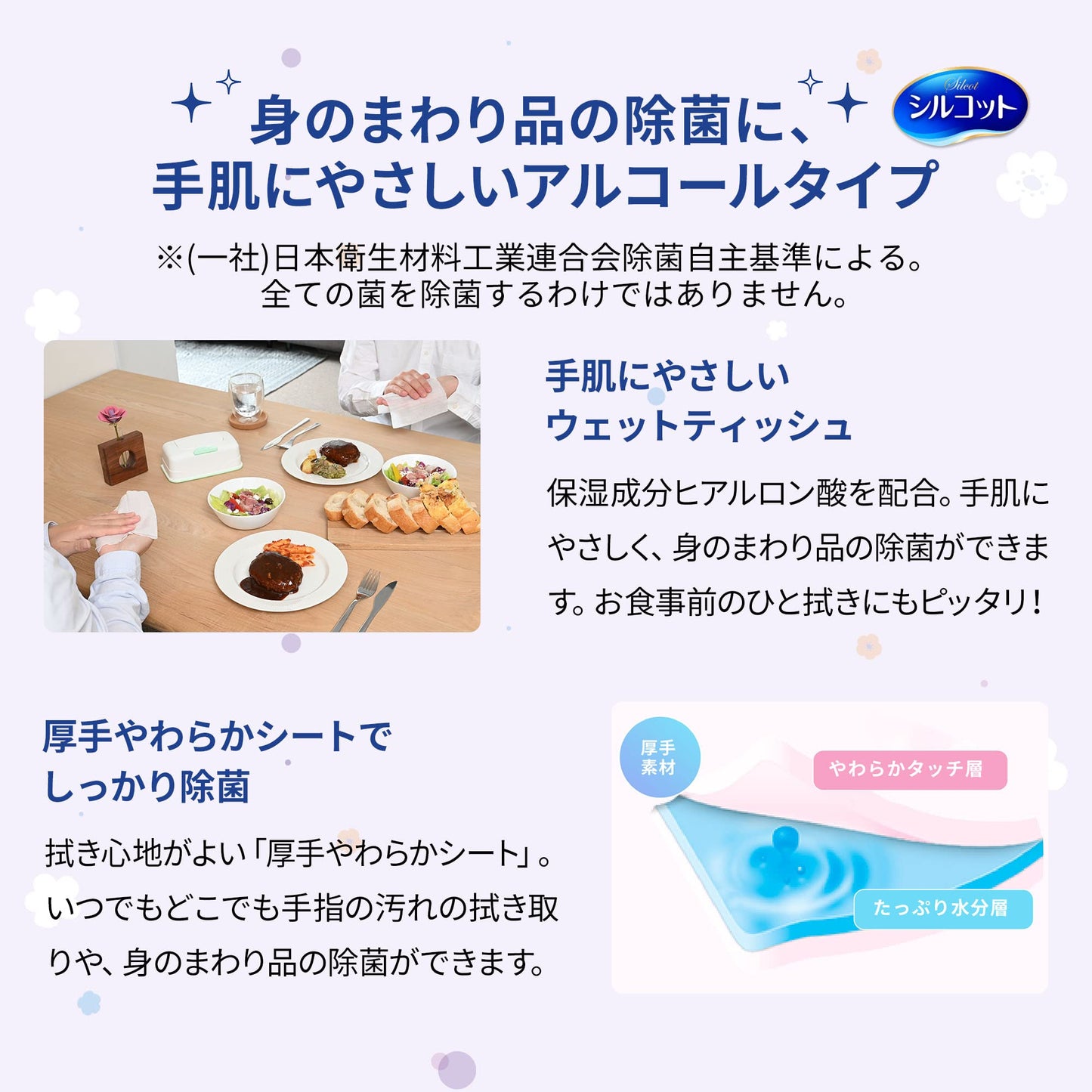 シルコット除菌ＷＴＡＬアロエ替４０枚３Ｐ 容量3P ユニ・チャーム（ユニチャーム）