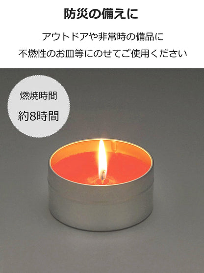 停電用缶入ローソク 容量110G マルエス ローソク