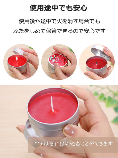 停電用缶入ローソク 容量110G マルエス ローソク