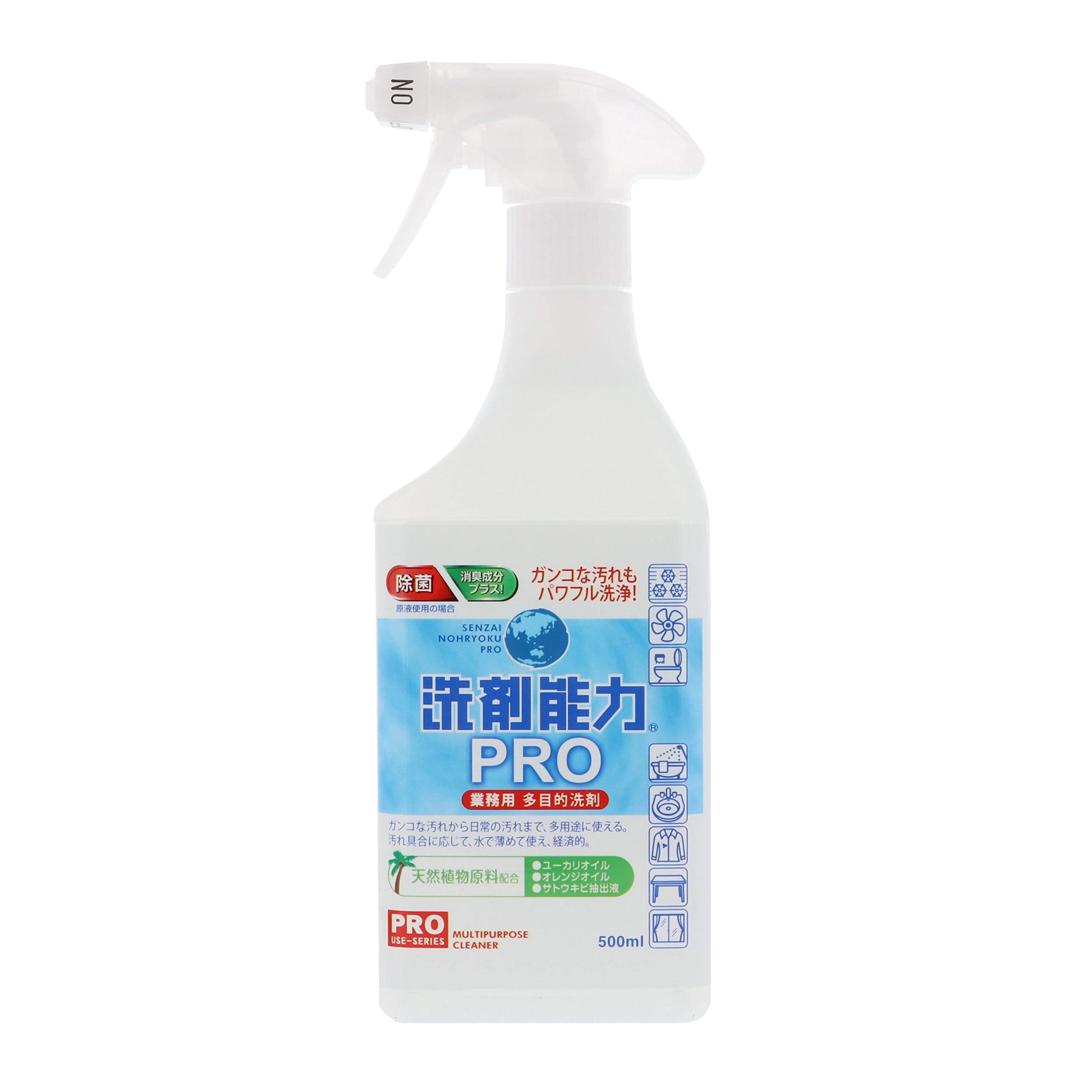 洗剤能力　ＰＲＯスプレー本体 容量500ML ヒューマンシステム 床用洗剤