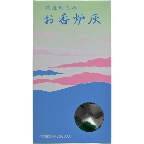 お香炉灰　４寸用箱（約６０Ｇ） 容量60G マルエス お線香